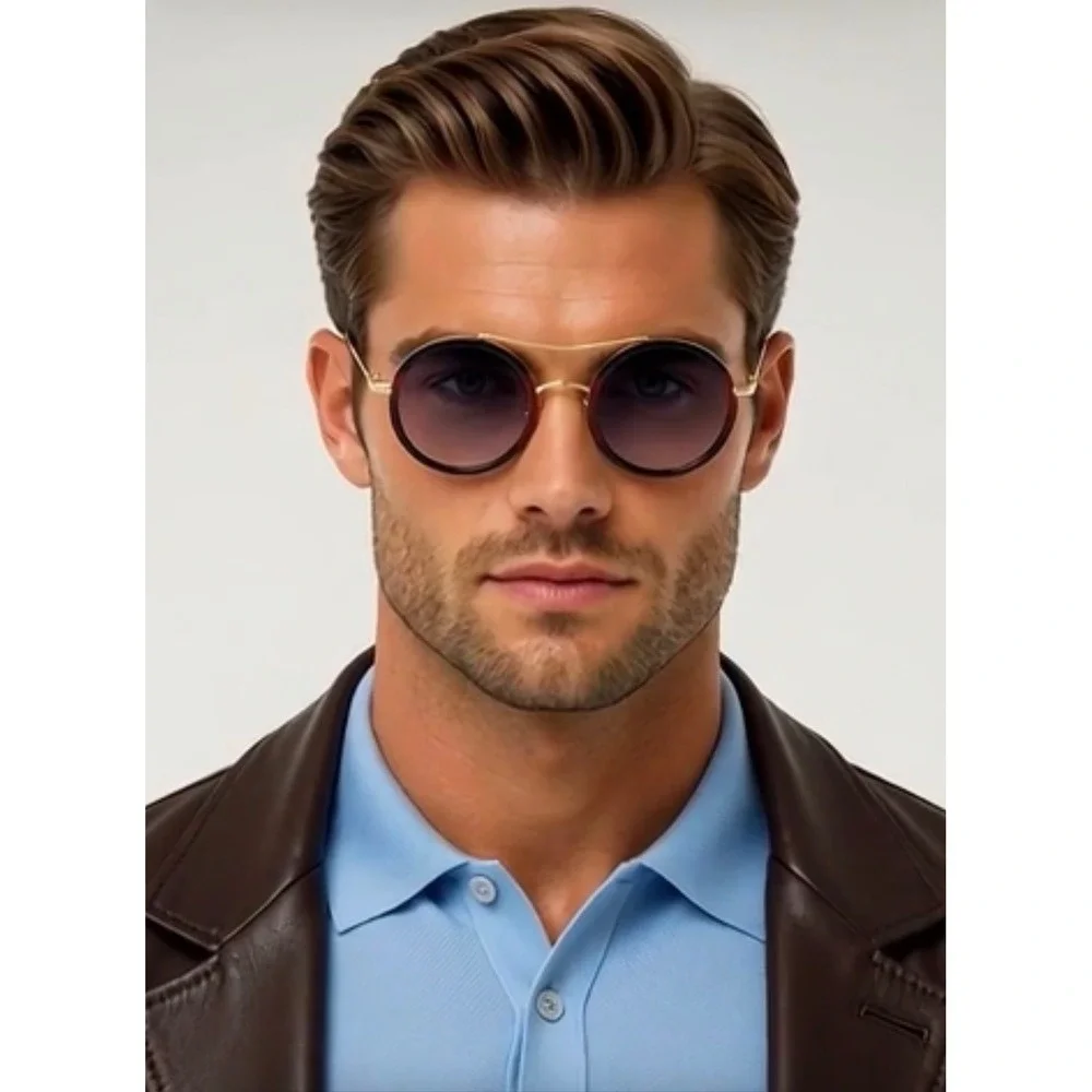Sunglasses Circle‎ Shades Vintage Men Hipster Gothic Fashion Festival Streetwear
